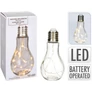 Kép 3/5 - 19 cm-es XXL körte lámpa, 10 micro LED-del, ajándék elemmel
