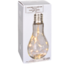 Kép 4/5 - 10 micro LED-es XXL méretű körte lámpa dekoráció, elemes, 19 cm, ajándék elemmel