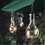 Kép 1/5 - 10 micro LED-es XXL méretű körte lámpa dekoráció, elemes, 19 cm, ajándék elemmel