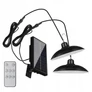 Kép 4/6 - Napelemes függő LED csillár, távirányítóval, 2 db lampatesttel, 3 m kábellel