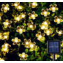 Kép 1/6 - Napelemes kerti dekor virág, 30 LED-es fényfüzér, meleg fehér