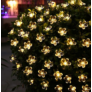 Kép 4/6 - Napelemes kerti dekor virág, 30 LED-es fényfüzér, meleg fehér