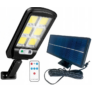 Kép 1/4 - Különálló napelemes, időjárásálló, mozgásérzékelős kültéri LED reflektor, 120 COB LED