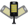 Kép 4/5 - Extra erős 240 LED-es napelemes reflektor, mozgásérzékelővel, 72 W