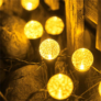 Kép 5/9 - 30 db-os  Napelemes leszúrható kerti LED lámpa gömb