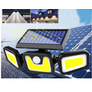 Kép 2/8 - 103 COB LED-es napelemes reflektor, mozgásérzékelővel, 2400 mAh