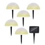 Kép 6/9 - ProGarden 5 db-os napelemes félgömb kerti LED lámpa színváltós 15 cm átmérő/félgömb
