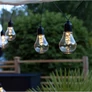 Kép 5/7 - 30 LED-es hálózati kültéri 10 gömb party fényfüzér, meleg fehér, 8 m
