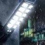 Kép 5/8 - Nagyméretű XXL kültéri napelemes, időjárásálló, LED reflektor, 600W, IP65