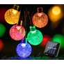 Kép 4/7 - Napelemes dekor tündérfény kerti LED fényfüzér, színes, 40 db izzóval, 7 m