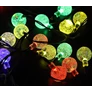 Kép 6/7 - Napelemes dekor tündérfény kerti LED fényfüzér, színes, 40 db izzóval, 7 m