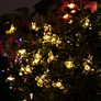 Kép 8/9 - Napelemes virág kerti  LED fényfüzér, meleg fehér, 20 LED-es