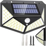 Kép 1/5 - 100 LED-es Mozgásérzékelős, napelemes LED lámpa