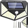 Kép 1/5 - 100 LED-es Mozgásérzékelős, napelemes LED lámpa