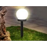 Kép 5/9 - 4 db-os Napelemes leszúrható 10 cm gömb kerti LED lámpa, 35 cm magas, HT