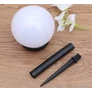 Kép 6/9 - 4 db-os Napelemes leszúrható 10 cm gömb kerti LED lámpa, 35 cm magas, HT