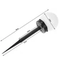 Kép 8/9 - 4 db-os Napelemes leszúrható 10 cm gömb kerti LED lámpa, 35 cm magas, HT
