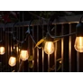 Kép 9/11 - 10 LED-es  lámpafüzér, teraszvilágítás, időjárásálló, E27 foglalattal, IP44, 10 m - meleg fehér
