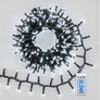 Kép 3/8 - 11,2 m-es 560 LED-es BOA fényfüzér, hybrid tölthető-napelemes, hideg fehér, 8 világítási mód, időzíthető, távvezérlővel