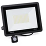 Kép 1/4 - 100W vízálló IP66, LED reflektor, mozgás és alkonyat érzékelővel