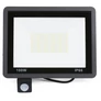 Kép 3/4 - 100W vízálló IP66, LED reflektor, mozgás és alkonyat érzékelővel