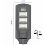 Kép 10/10 - Robosztus Utcai kültéri napelemes, időjárásálló, LED reflektor, 1200W, IP65, VG