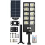 Kép 1/4 - Nagyméretű kültéri napelemes, időjárásálló, LED reflektor, 1000W, IP65, BP