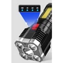 Kép 3/6 - GENETIC® taktikai zseblámpa, többfunkciós, újratölthető, USB, 6 LED, 625 Lm