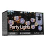 Kép 7/7 - 7,5 m-es 10 gömbös kültéri party fényfüzér, 50 LED-es, hálózati, színes fénnyel, IP44