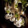 Kép 4/7 - 7,5 m-es 10 gömbös kültéri party fényfüzér, 50 LED-es, hálózati, meleg fehér, IP44
