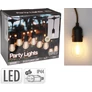 Kép 6/6 - 20 LED-es hosszabbítható jégcsap lámpafüzér, teraszvilágítás, időjárásálló IP44, S14, 12 m - meleg fehér