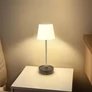 Kép 2/7 - Akkus asztali LED lámpa USB-C töltővel, állítható magasság, fényerőszabályzó, 29,5 cm magas, 800 mAh