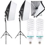 Kép 1/13 - 2 x 135 W-os fényű állványos Softbox fénykészlet  otthoni stúdió fotózáshoz