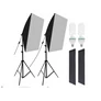 Kép 2/13 - 2 x 135 W-os fényű állványos Softbox fénykészlet  otthoni stúdió fotózáshoz