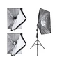 Kép 9/13 - 2 x 135 W-os fényű állványos Softbox fénykészlet  otthoni stúdió fotózáshoz