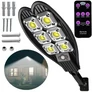 Kép 1/5 - Napelemes LED reflektor, mozgás és alkonyat érzékelővel, 600W, IP65