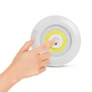 Kép 6/6 - 2 db-os elemes öntapadós, 12 COB LED-es nyomógombos lámpa készlet, távirányítóval