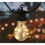 Kép 1/5 - 14,5 m 160 micro LED-es 20 gömb időzíthető lámpafüzér, hosszabbítható teraszvilágítás, időjárásálló, IP44, meleg fehér