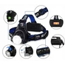 Kép 2/6 - Extra erős SWAT 3 x CREE T6 fejlámpa, XML T6 diódával + 2 db 18650 6800mAh, 4.2V, zoom funkcióval