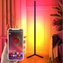 Kép 2/11 - RGB LED Modern álló saroklámpa, távirányítóval, applikációval, 140 cm