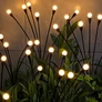 Kép 3/8 - Kültéri napelemes világító fa, Meleg fehér LED, 75 cm, 6 db Mini gömb