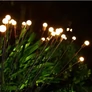 Kép 5/8 - Kültéri napelemes világító fa, Meleg fehér LED, 75 cm, 6 db Mini gömb