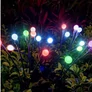 Kép 3/8 - Kültéri napelemes világító fa, LED, 75 cm, 6 db Színes Mini gömb