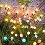 Kép 4/8 - Kültéri napelemes világító fa, LED, 75 cm, 6 db Színes Mini gömb