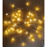 Kép 9/10 - 4,9 m-es dekor gömb kerti LED fényfüzér átlátszó vezetékes, 50 db meleg fehér LED, IP44, hálózati adapterrel