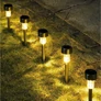 Kép 11/12 - Napelemes fekete kerti LED lámpa, 36 cm, 1 db 