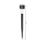 Kép 3/12 - Napelemes fekete kerti LED lámpa, 36 cm, 1 db 