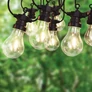 Kép 2/8 - 14,5 m 20 LED-es gömb időzíthető lámpafüzér, hosszabbítható teraszvilágítás, időjárásálló, IP44, meleg fehér