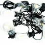 Kép 7/8 - 14,5 m 20 LED-es gömb időzíthető lámpafüzér, hosszabbítható teraszvilágítás, időjárásálló, IP44, meleg fehér
