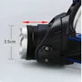 Kép 5/10 - Extra erős SWAT CREE XML 6 fejlámpa, + 2 db 18650 akksival, zoom funkcióval, 2 db töltővel